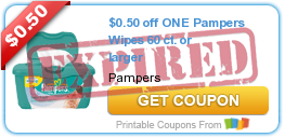 $0.50 off ONE Pampers Wipes 60 ct. or larger